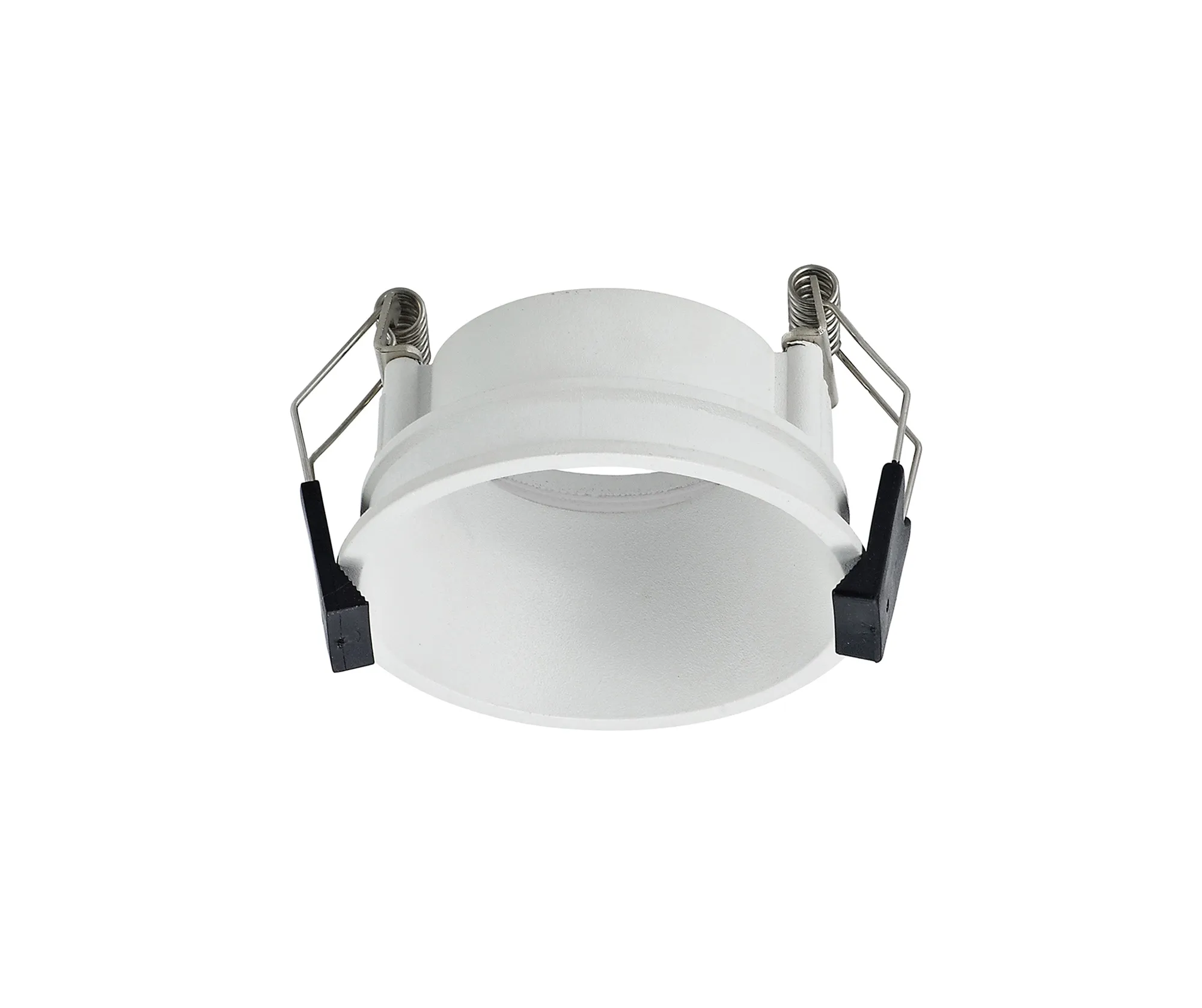 DX200355  Bania, White IP65 Fixed Recessed Spotlight Frame - LED ENGINE REQUIRED, Inner Glass Cover, Dia: 82mm, Cut Out: 76mm, 3yrs Warranty